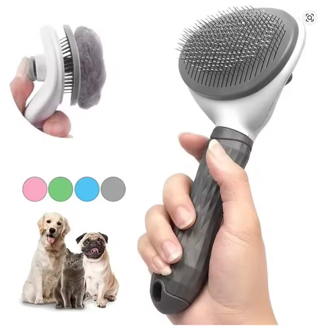 Self-Cleaning Pet Grooming Brush