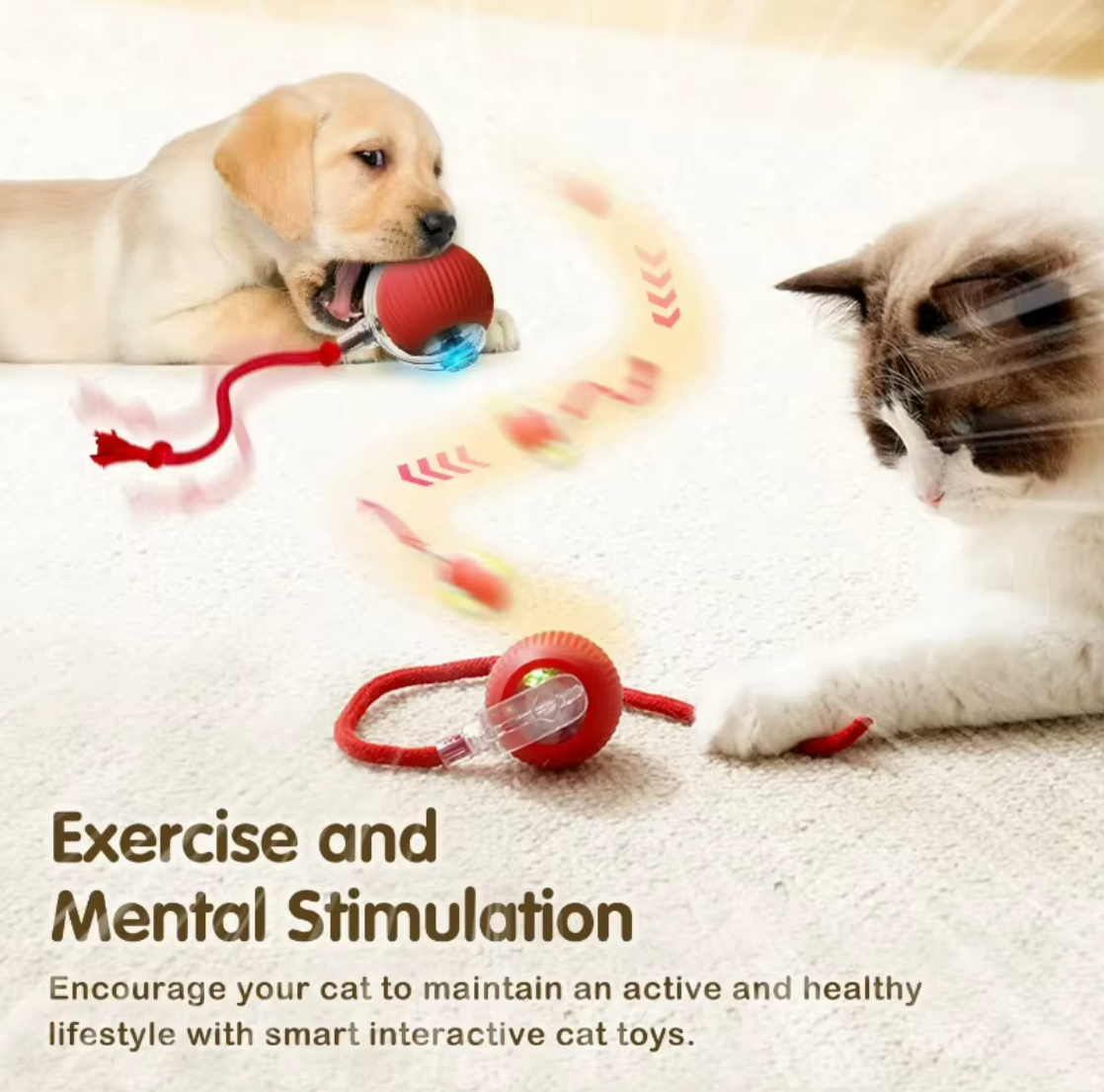 Smart Interactive Rolling Cat Ball