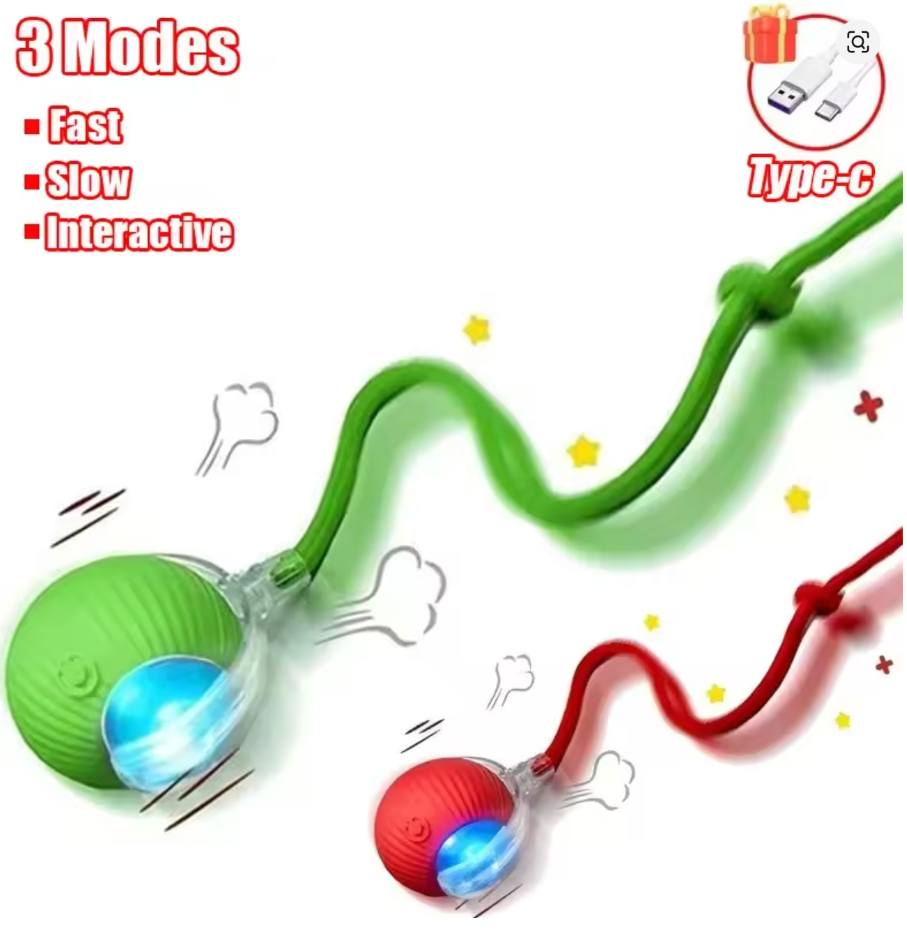 Smart Interactive Rolling Cat Ball