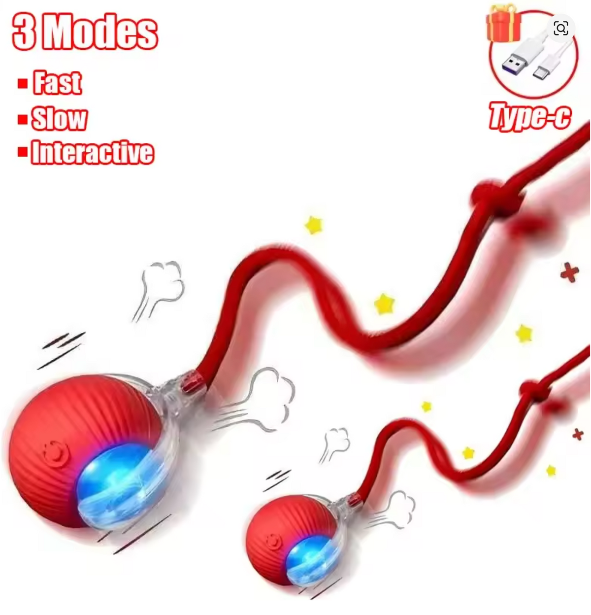 Smart Interactive Rolling Cat Ball