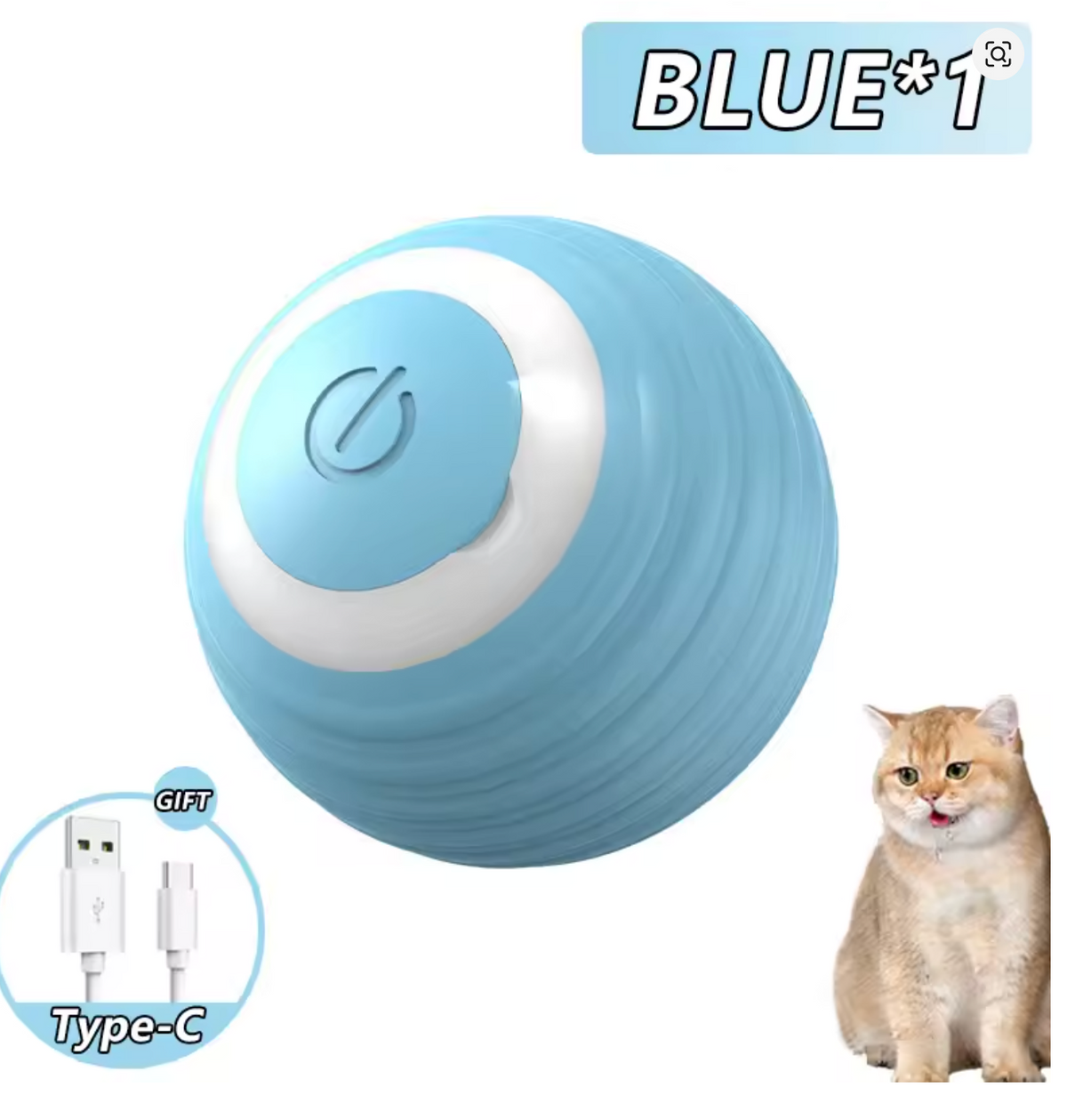 Smart Interactive Rolling Cat Ball