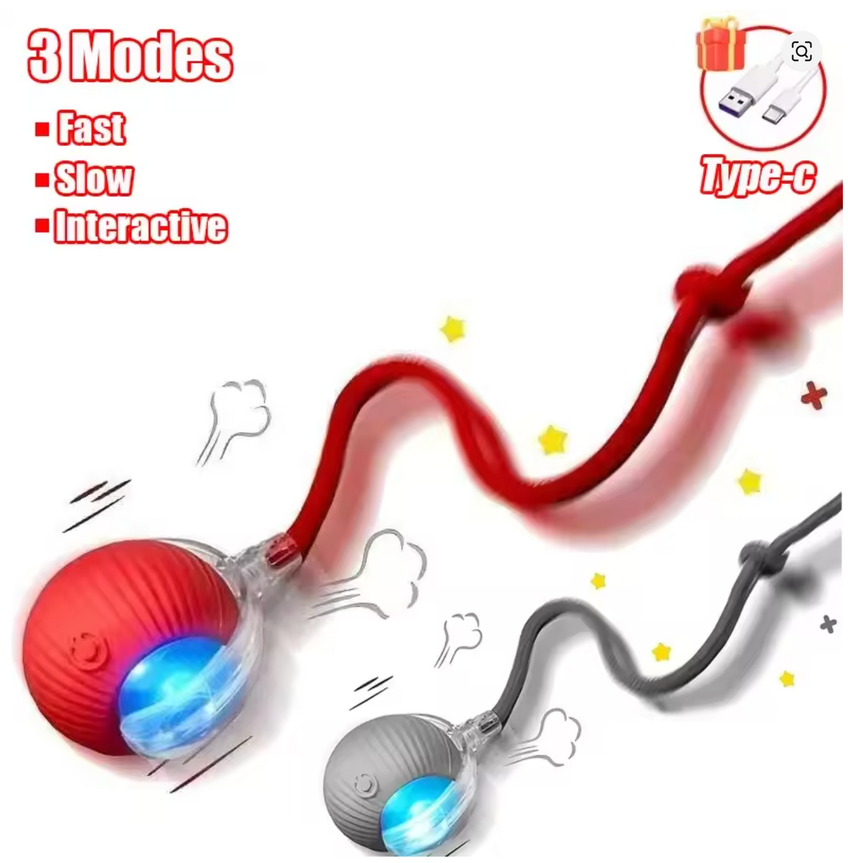 Smart Interactive Rolling Cat Ball