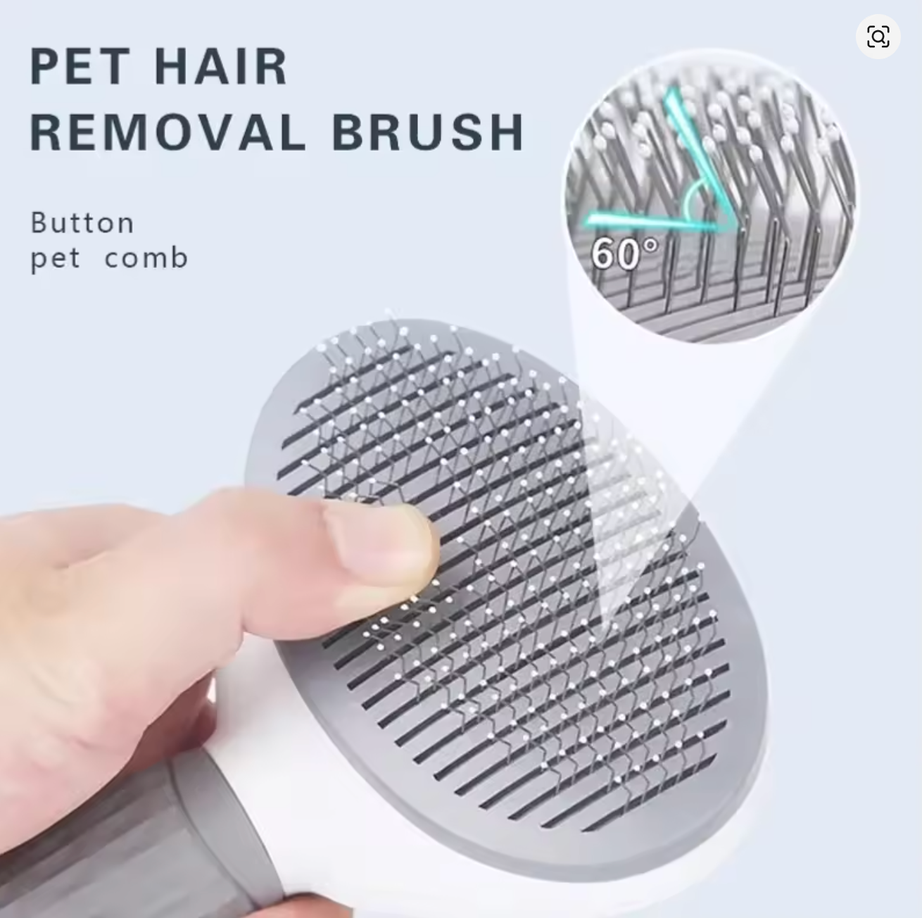 Self-Cleaning Pet Grooming Brush