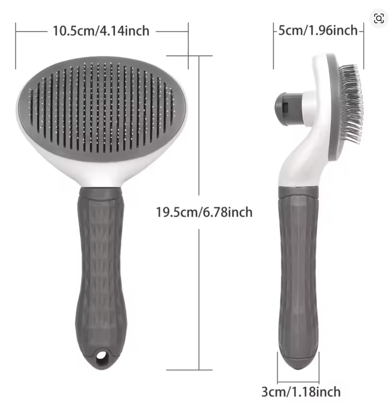 Self-Cleaning Pet Grooming Brush